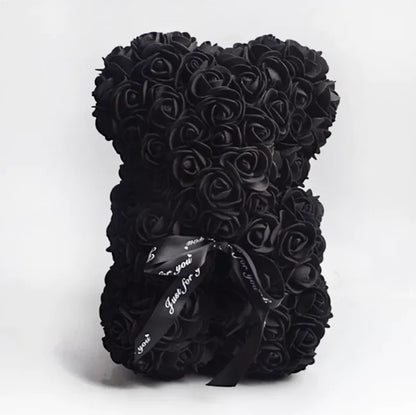 Oso de Rosas Eternas con Luz LED - AmorQueBrilla