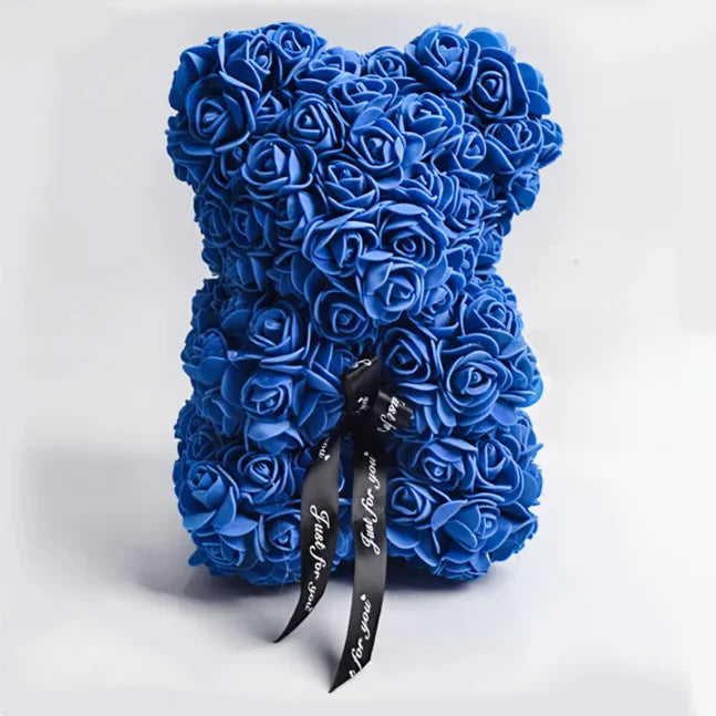 Oso de Rosas Eternas con Luz LED - AmorQueBrilla